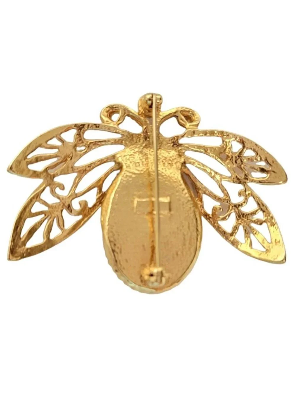 Avon Vintage Gold Tone Faux Pearl 